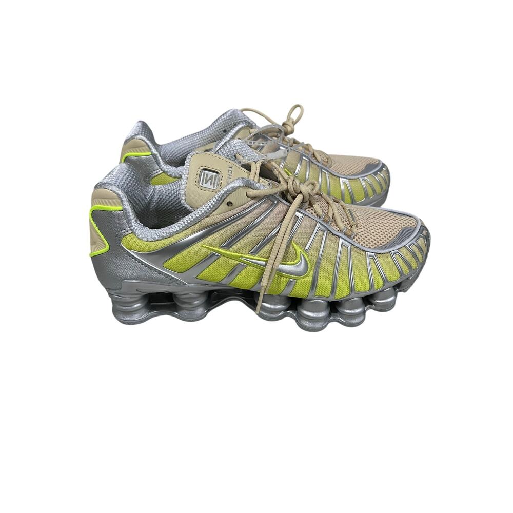 Nike Shox TL Beige Volt Silver Running Shoes women’s 6 IH1336-700 NWOT Y2K